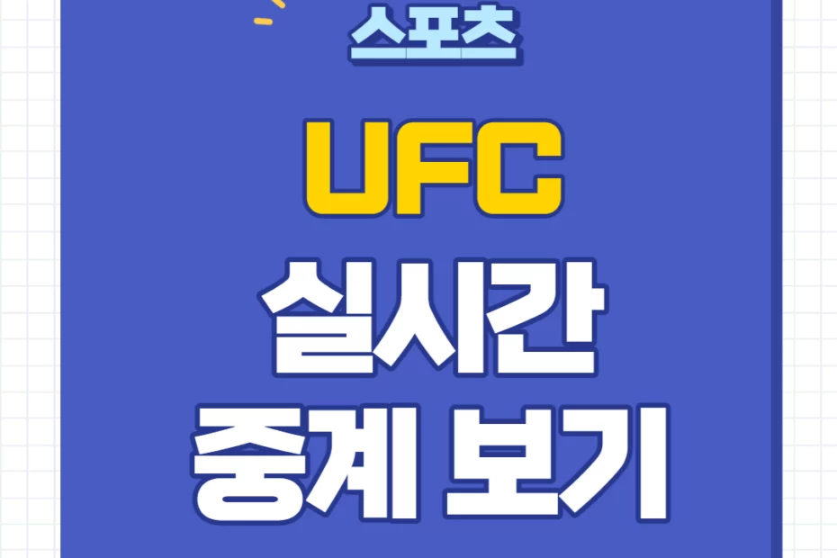 UFC 중계