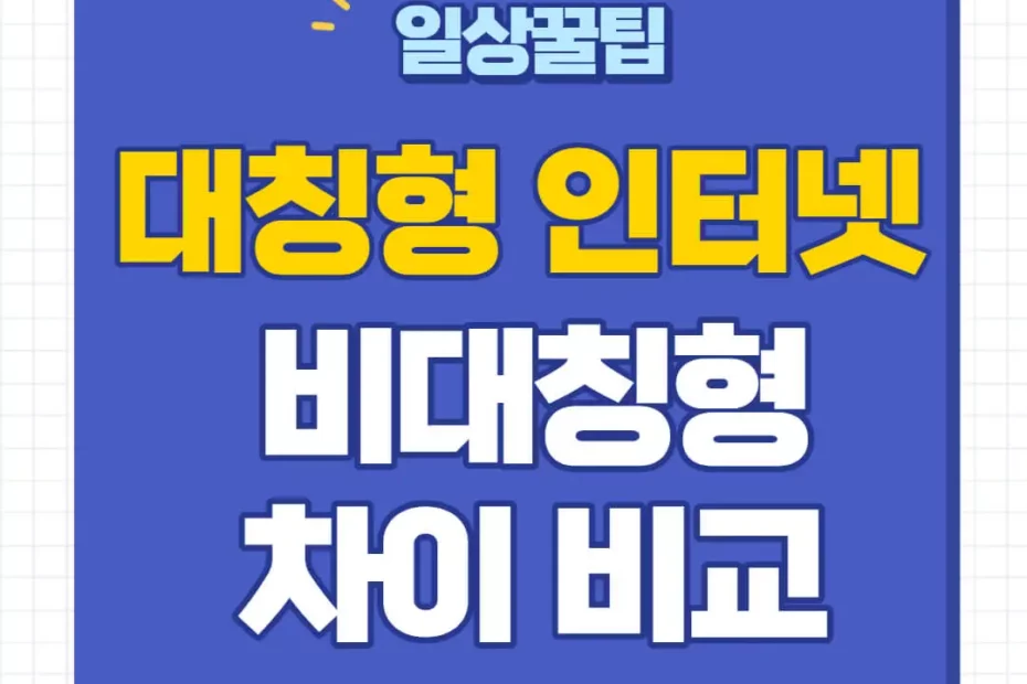 인터넷 대칭 비대칭