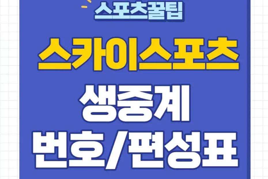 스카이스포츠 중계