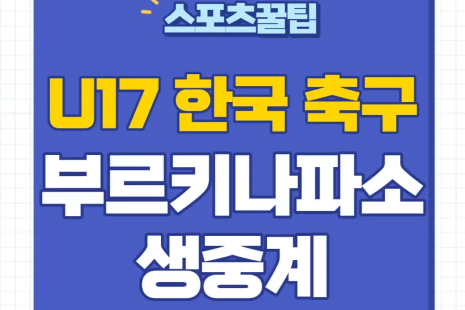 한국 부르키나파소 중계