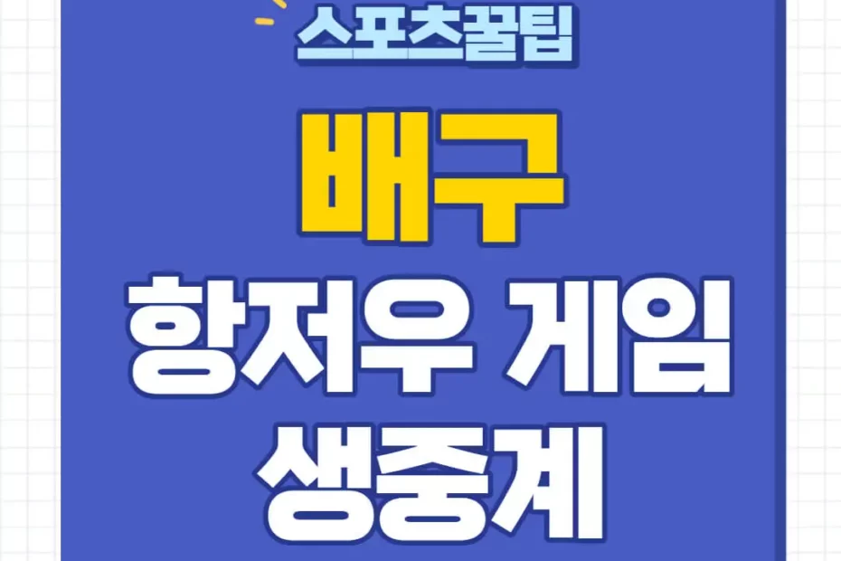 항저우 아시안게임 배구 중계